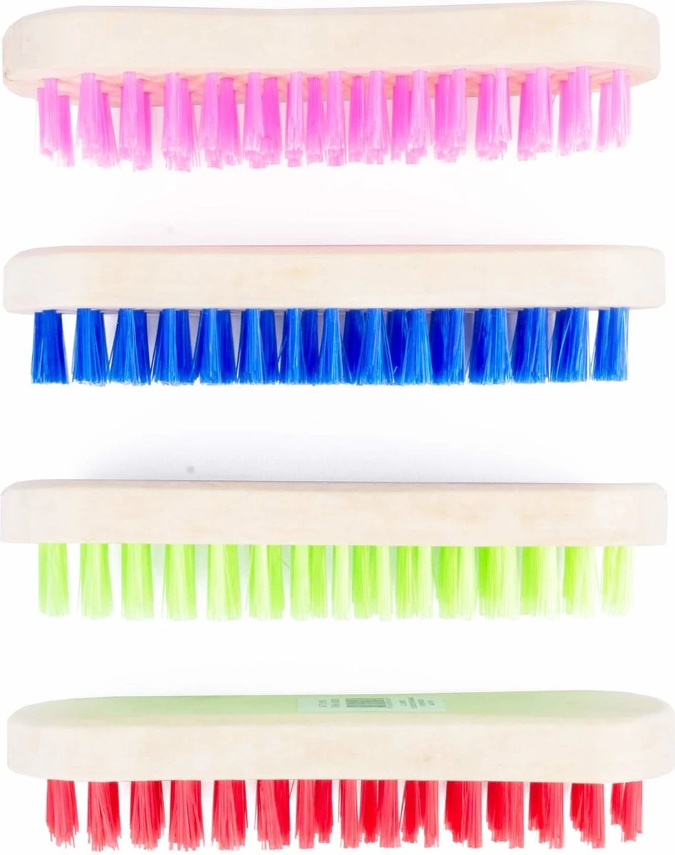 Benson Schrobborstel Hout - Mix Kleur - Prijs Per Stuk 3 Benson Schrobborstel Hout - Mix Kleur - Prijs Per Stuk