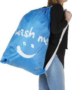 Wonair - Grote Waszak - 60x90cm - Hemelsblauw - Met Trekkoord En Draagband -Schone Winkel 972x1200