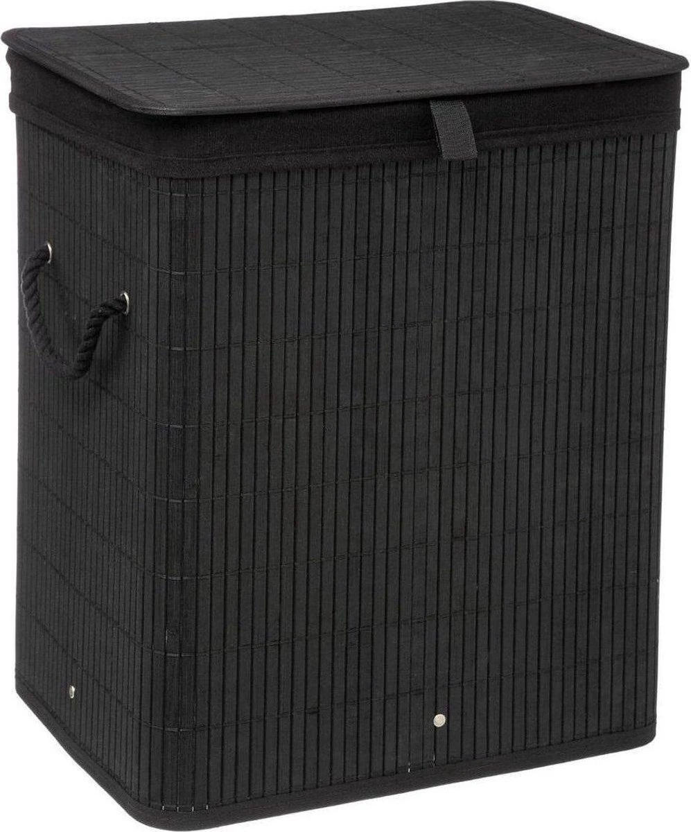 Mdxl® Bamboe Wasmand Zwart / Badkamer / Opvouwbaar / Mand Voor Wasgoed / Met Deksel / Met Handvaten / 60L 7 Mdxl® Bamboe Wasmand Zwart / Badkamer / Opvouwbaar / Mand Voor Wasgoed / Met Deksel / Met Handvaten / 60L - Afbeelding 5